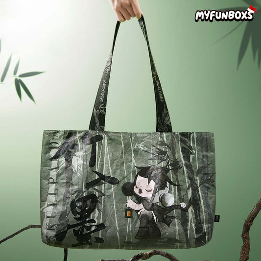 SKULLPANDA The Ink Plum Blossom Series-Tote Bag