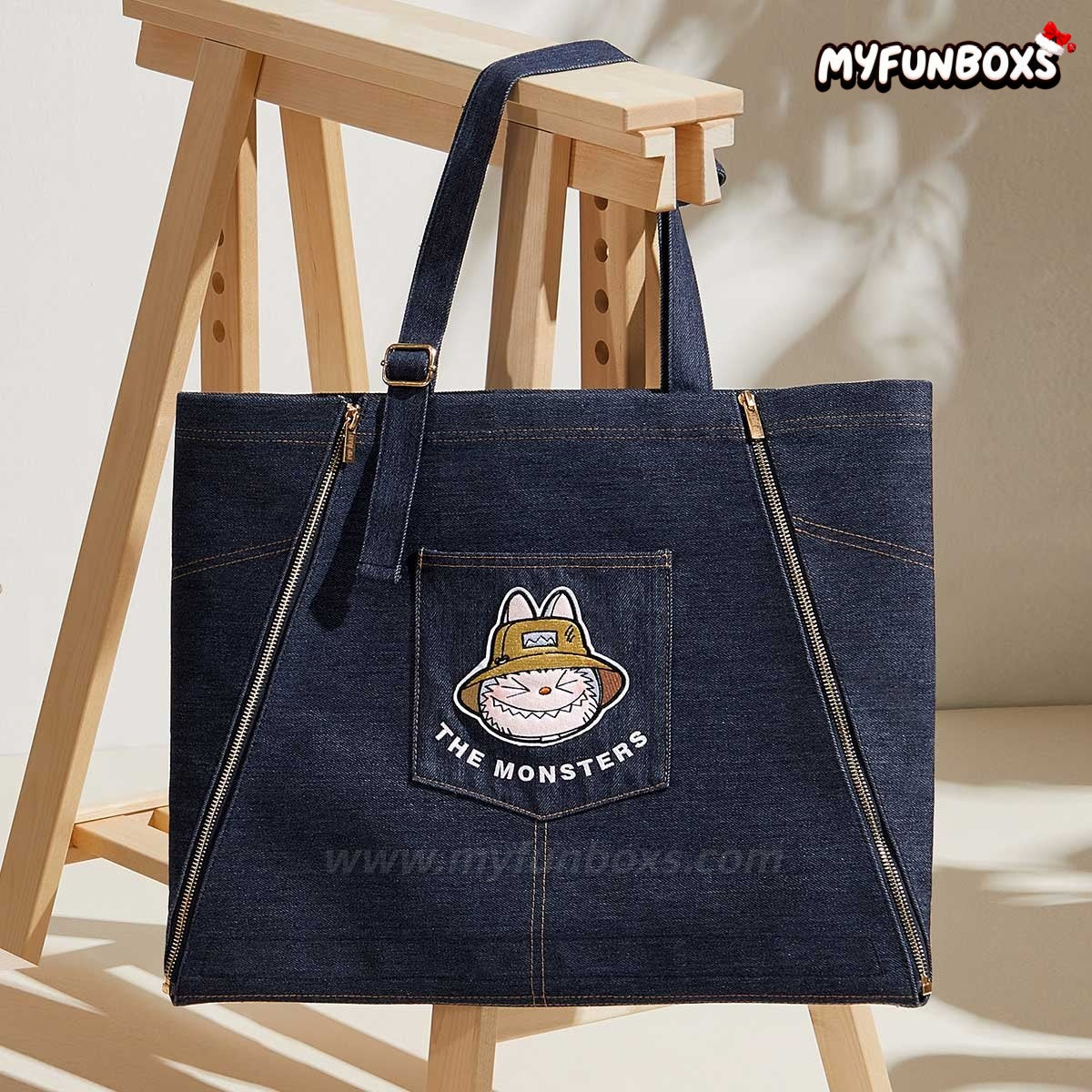 POP MART THE MONSTERS FALL IN WILD SERIES-Denim Apron Bag