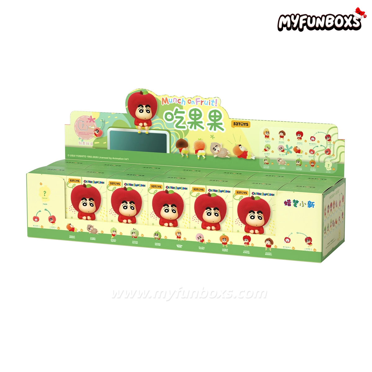 Crayon Shinchan Munch On Fruit Series Figure Blind Box