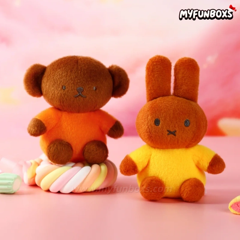 Miffy Colorful Series Plush Keychain