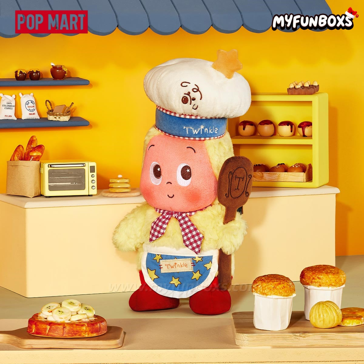 POP MART Twinkle Twinkle MOON GELATO Series-Baker Plush Doll