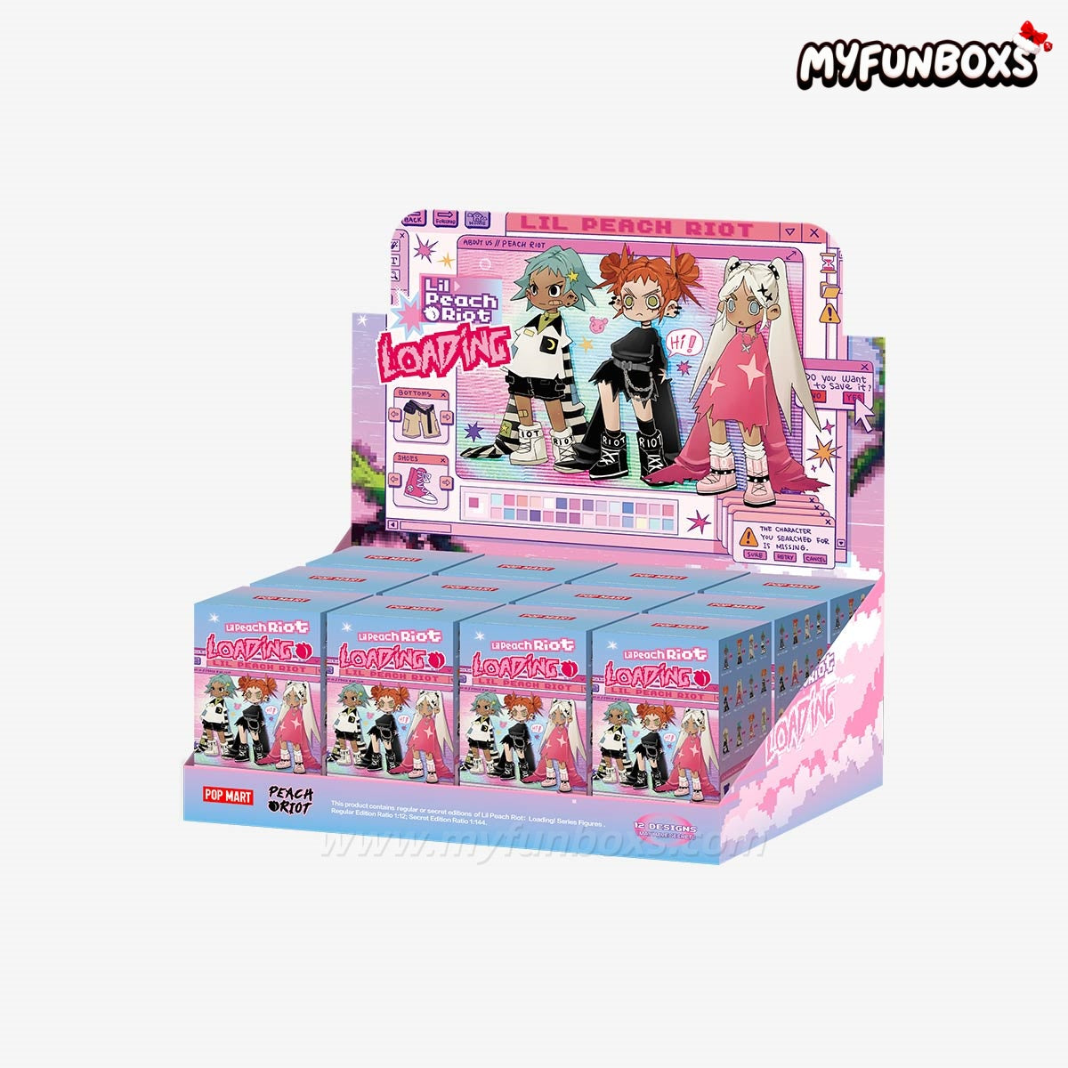 POP MART Lil Peach Riot: Loading! Series Figures