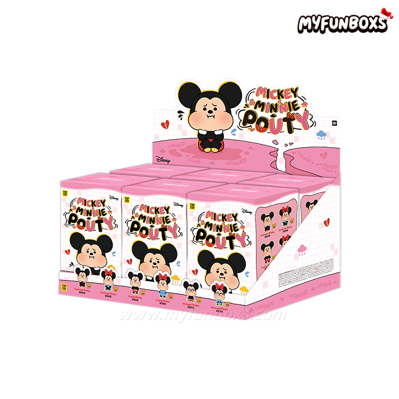 DSN Mickey & Minnie Pouty Series Plush Charm Blind Box
