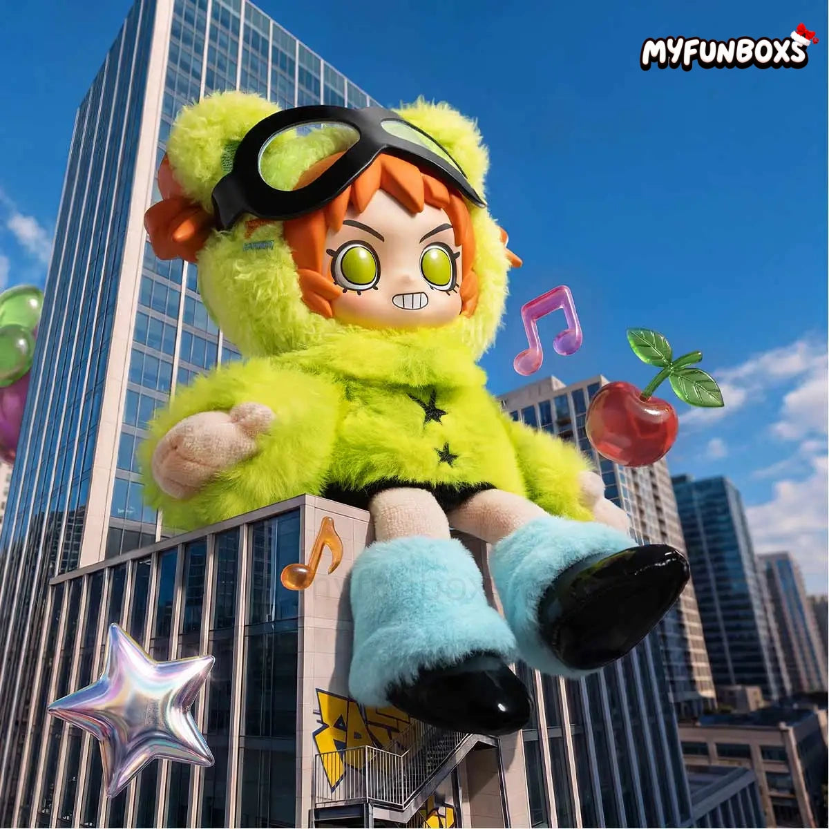 Peach Riot Fruit Punch Series Plush Doll Pendant