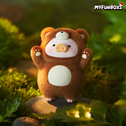 LuLu the Piggy Bear Alert Figure Hanging Card