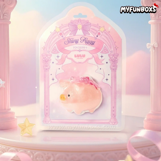 LuLu the Piggy Shiny Piggy Figure Hanging Card