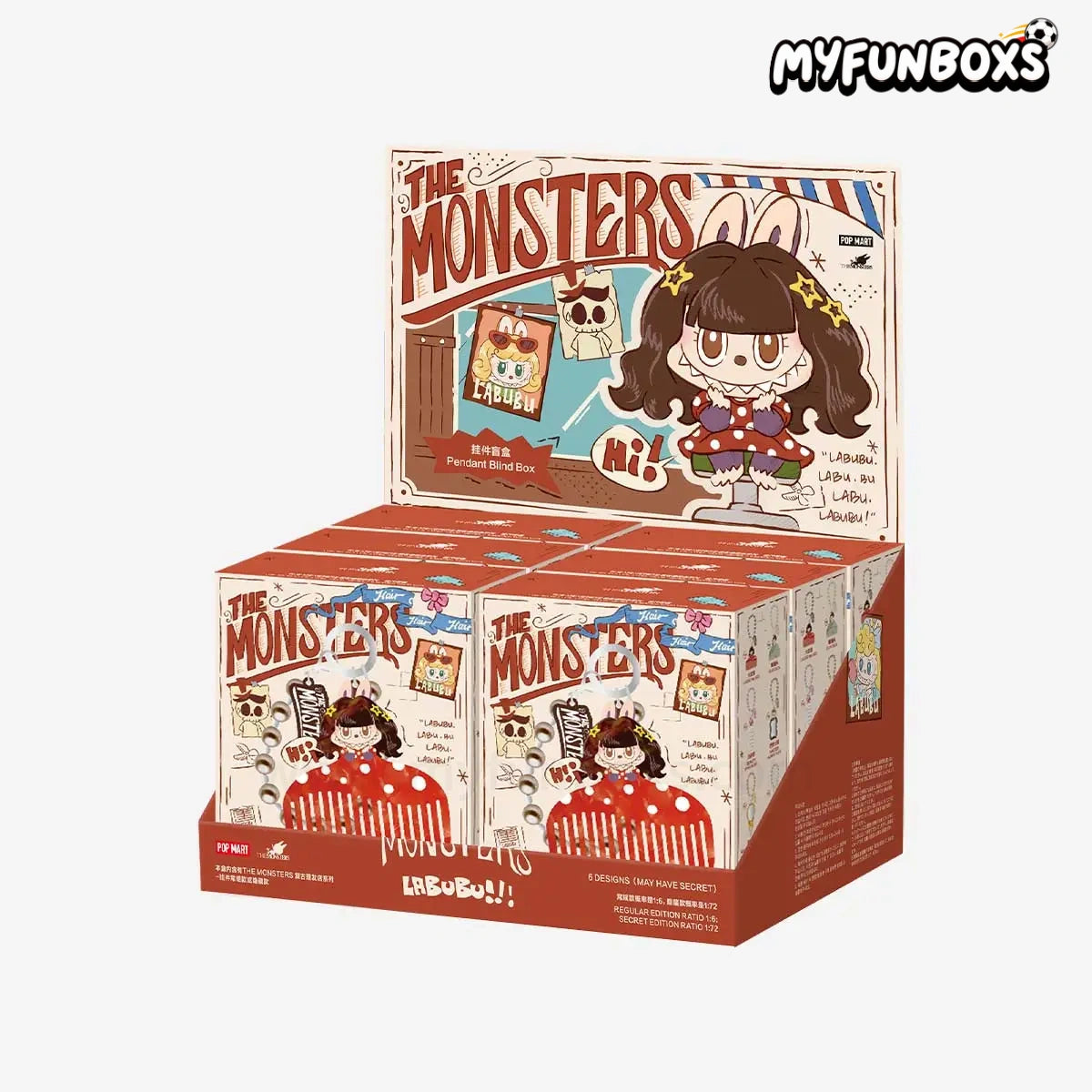 POP MART The Monsters Hair Salon Series Pendant Blind Box (PRE-ORDER)