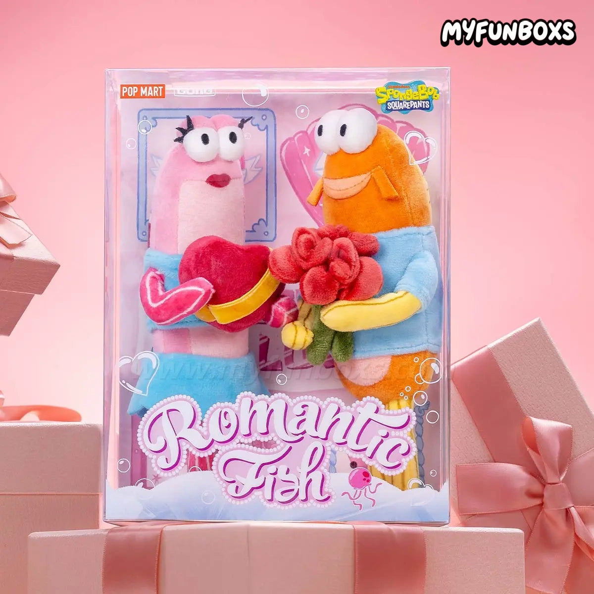 POP MART Bikini Bottom Buddies Romantic Fish Series Plush Pendants (PRE-ORDER)