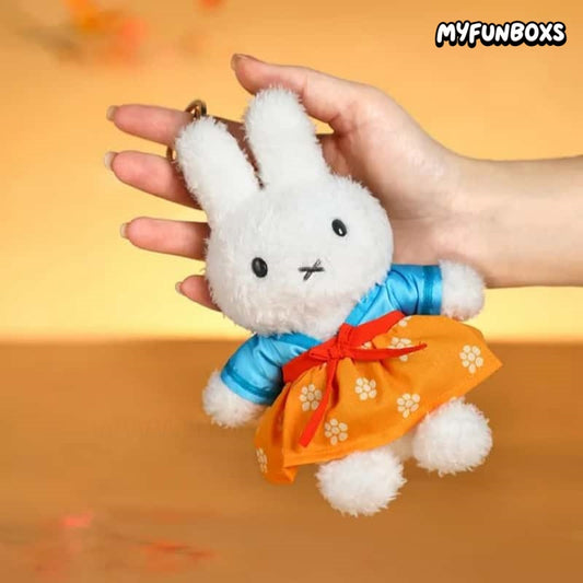 Miffy Chinese-style plush keychain