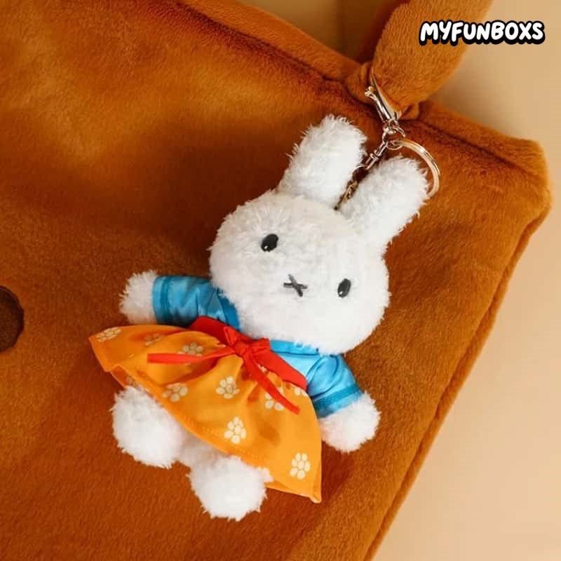 Miffy Chinese-style plush keychain