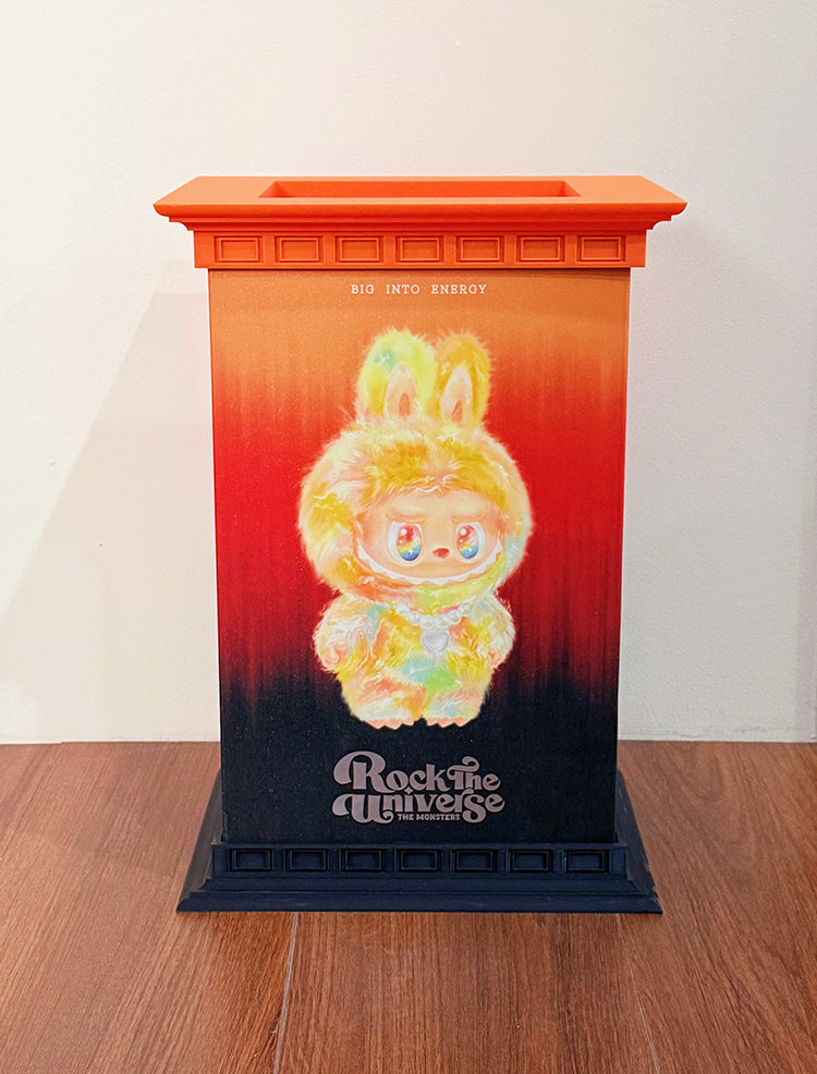 Labubu Rock Universe integrated Roman column trendy play storage box with decorative ornaments