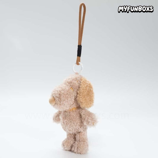 Snoopy Grey Tone Diary Series Plush Keychain