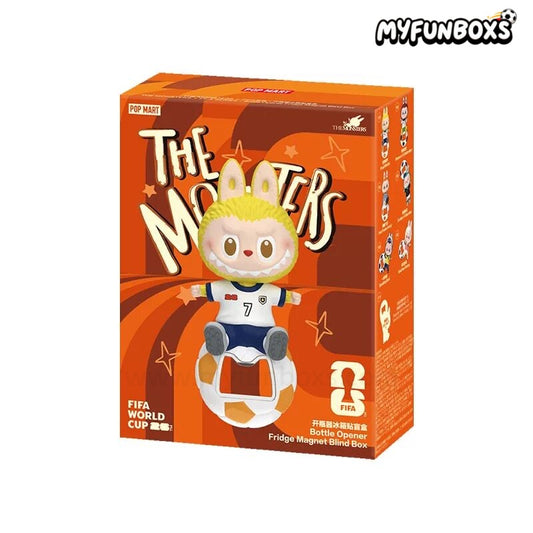 POP MART THE MONSTERS × FIFA Series bottle opener fridge magnet blind box