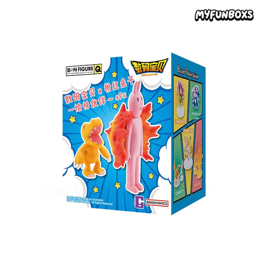 BNFQ Digimon x My Friend Rabbit Happy Companions Series Figure Blind Box