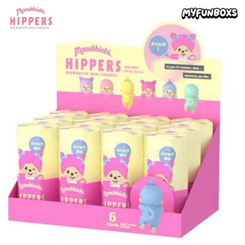 Monchhichi HIPPERS Decorative Mini Figures Colors Wink Series Blind Box