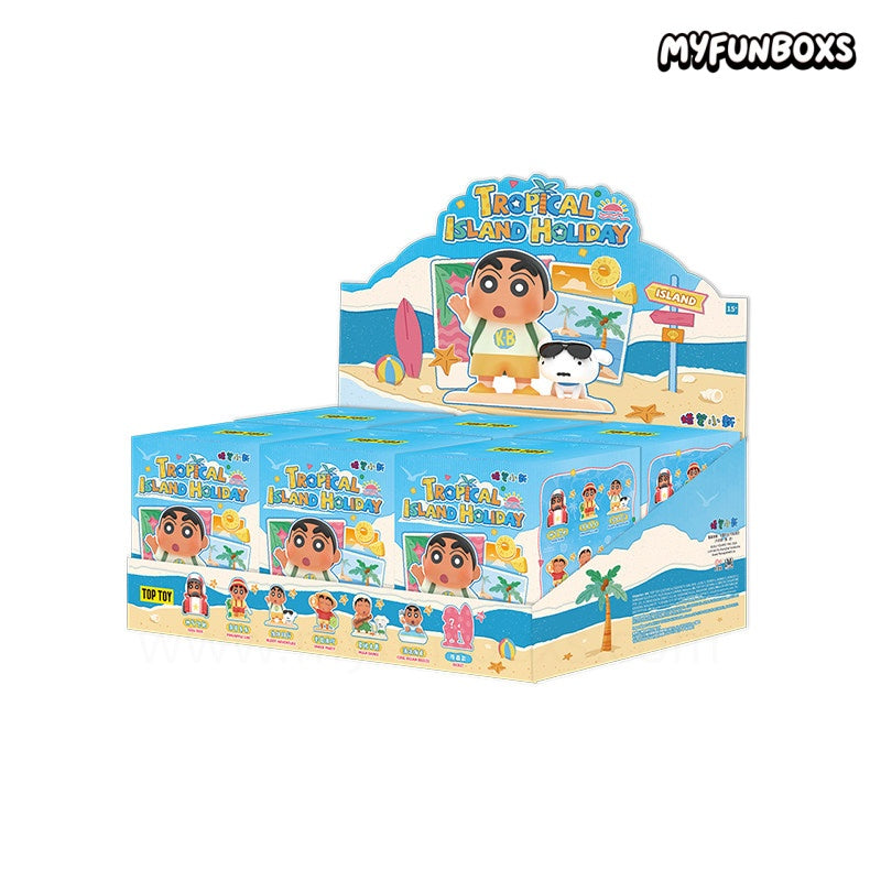 Crayon Shinchan Tropical Island Holiday Series figure blind box