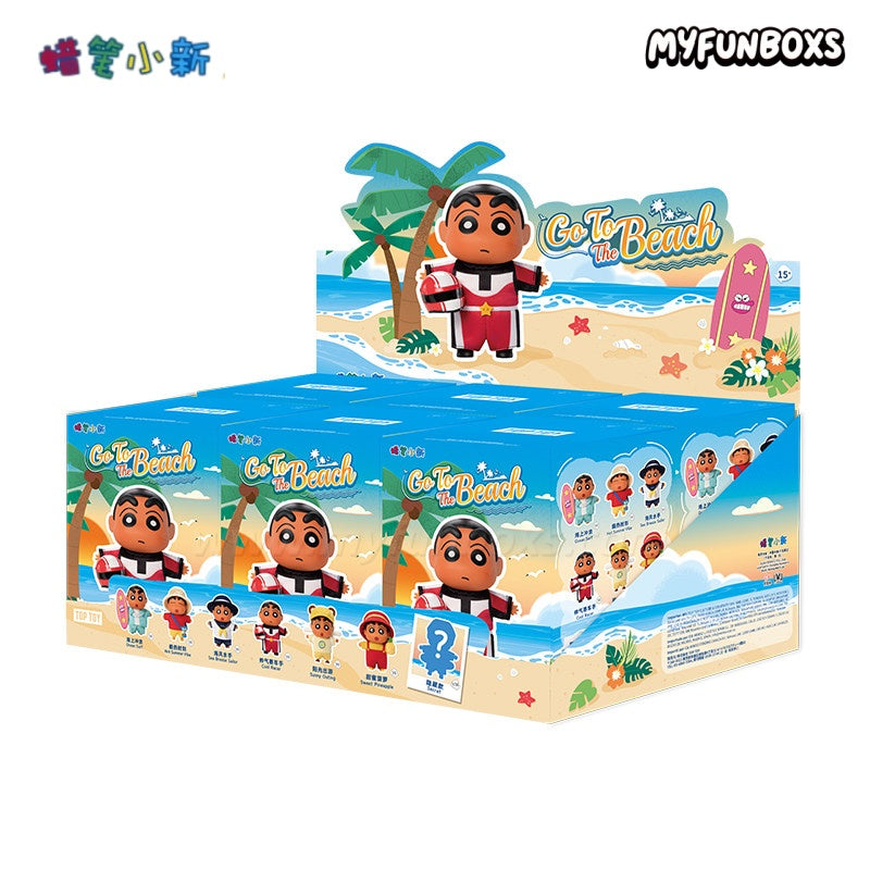 CRAYON SHINCHAN Go To The beach Series Plush Charm Blind Box