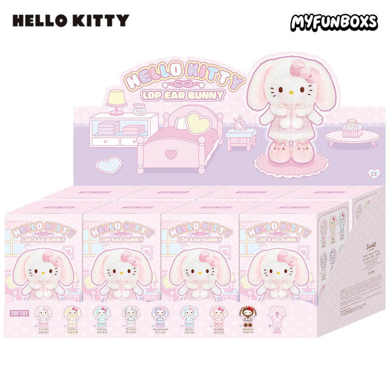 Hello Kitty Lop Ear Bunny Series Plush Pendant Blind Box(PRE-ORDER)