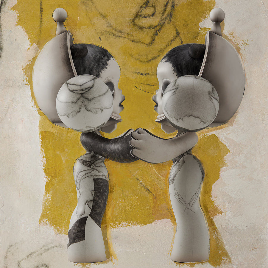 MEGA α SKULLPANDA 400% & 1000% Egon Schiele