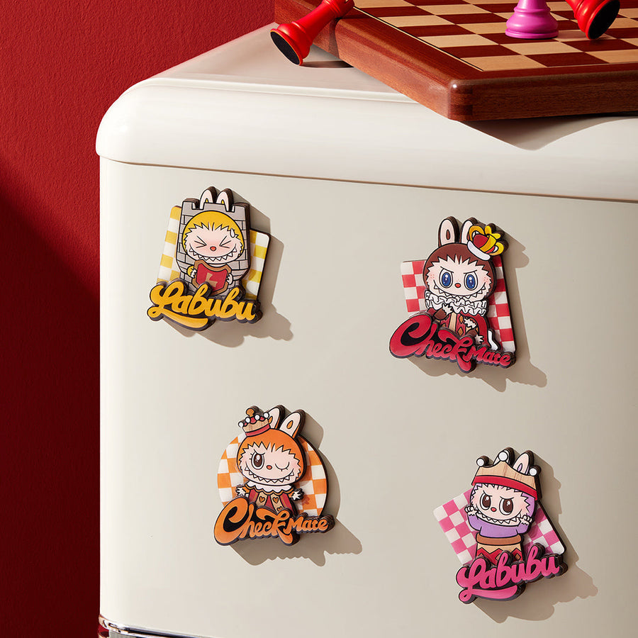 The Monsters Mischief Diary Series Figures Let's Checkmate Series Fridge Magnet Blind Box