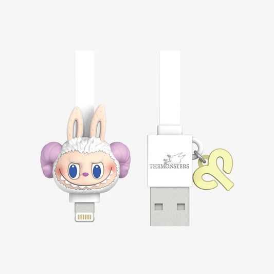 Sale LABUBU The Monsters Constellation Series cable blind box with white monster cable and USB