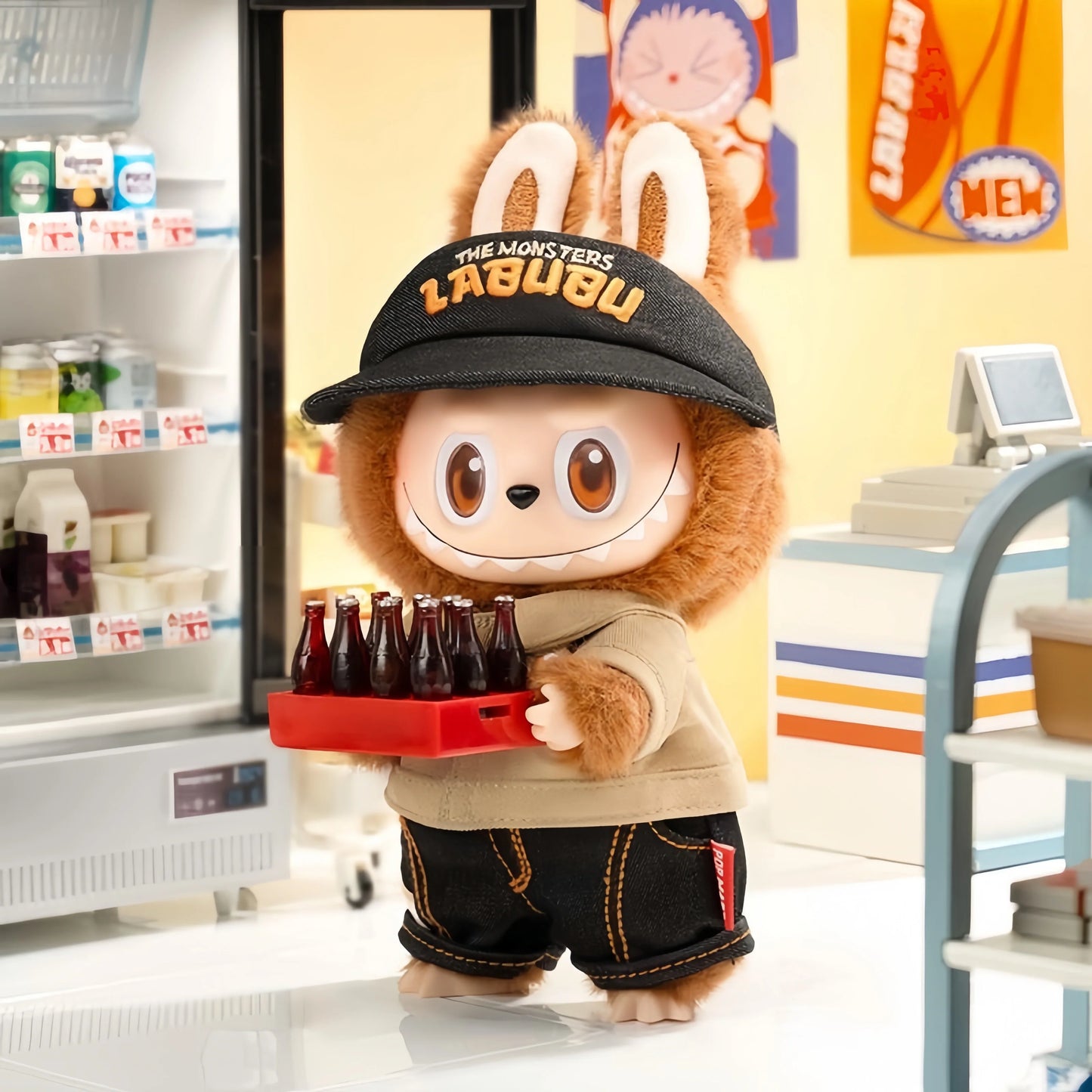 The Monsters Labubu Wacky Mart Series Plush, Hanging Card