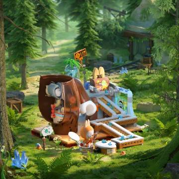 THE MONSTERS Forest Secret Base Series Blocks-Playful Home