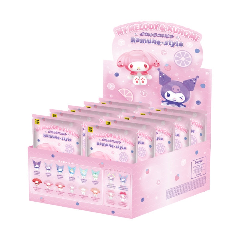 MY MELODY&KUROMI Ramune-Style Mini Figures Surprise Blind Bags