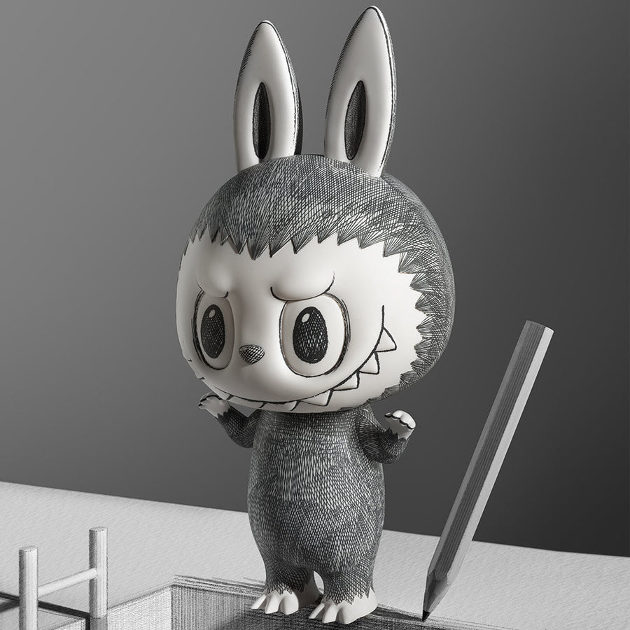MEGA LABUBU 400% Sketch, Globally Limited