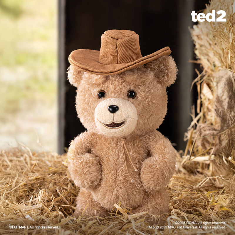 POP MART ted 2 Teddy Bear Action Plush Pendant