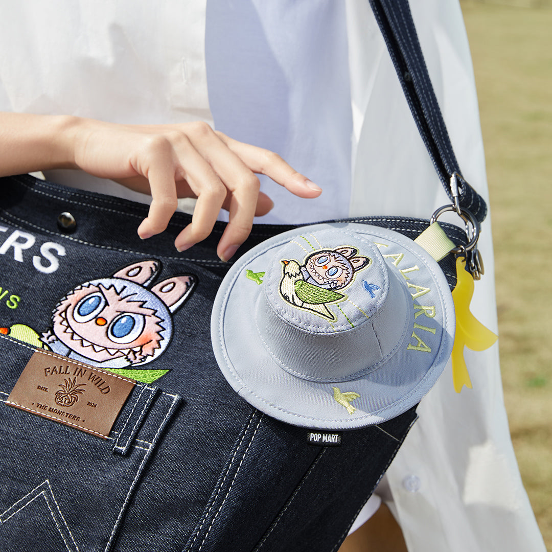 THE MONSTERS FALL IN WILD SERlES-Denim Messenger Bag