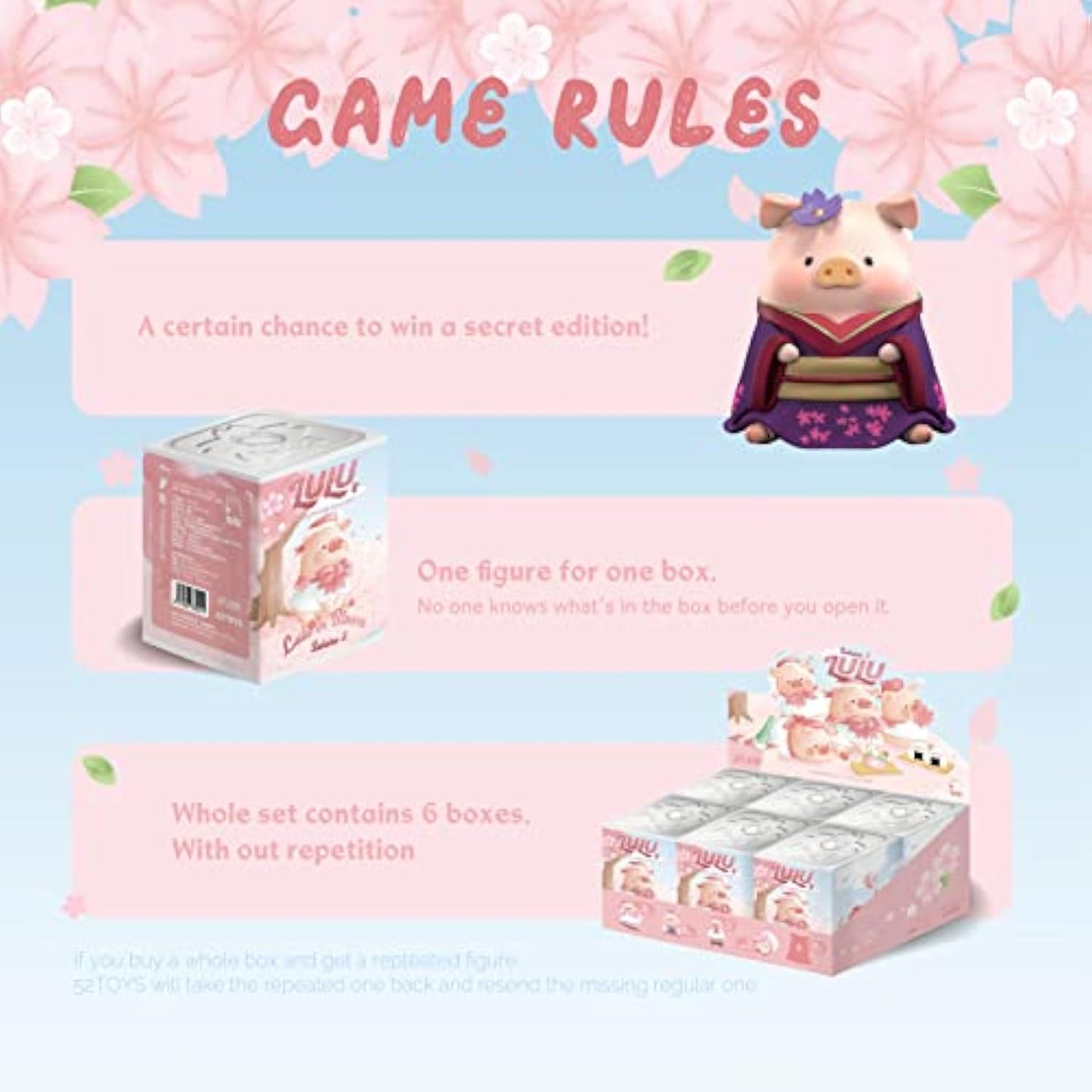 Lulu The Piggy In Bloom Sakura 2 Blind Box