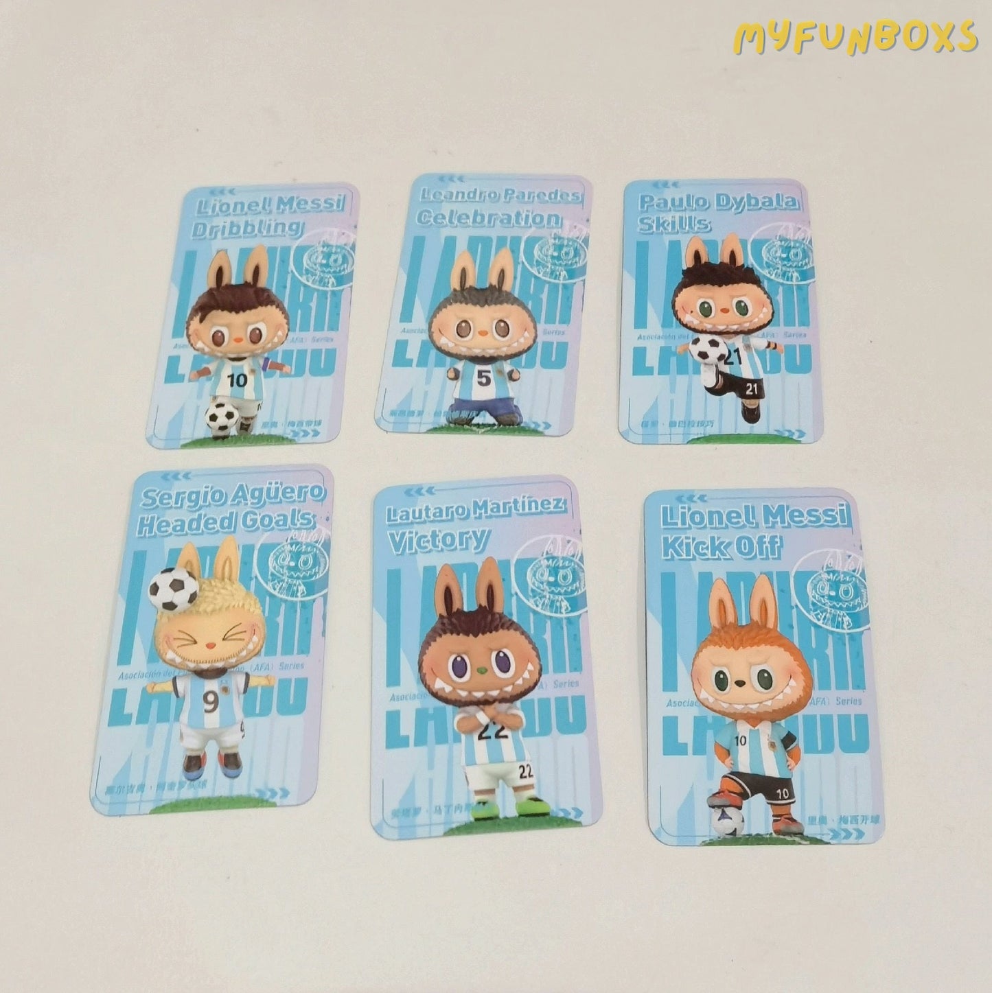 Pop Mart Trabubu Argentina National Football Team Complete Set