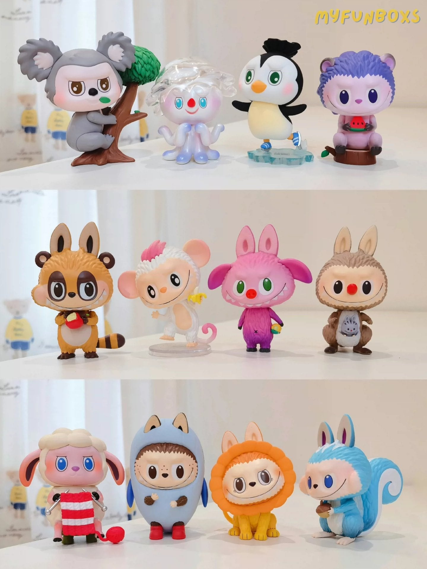 Pop Mart Labubu series of elves and animals(Whole Set Opened)