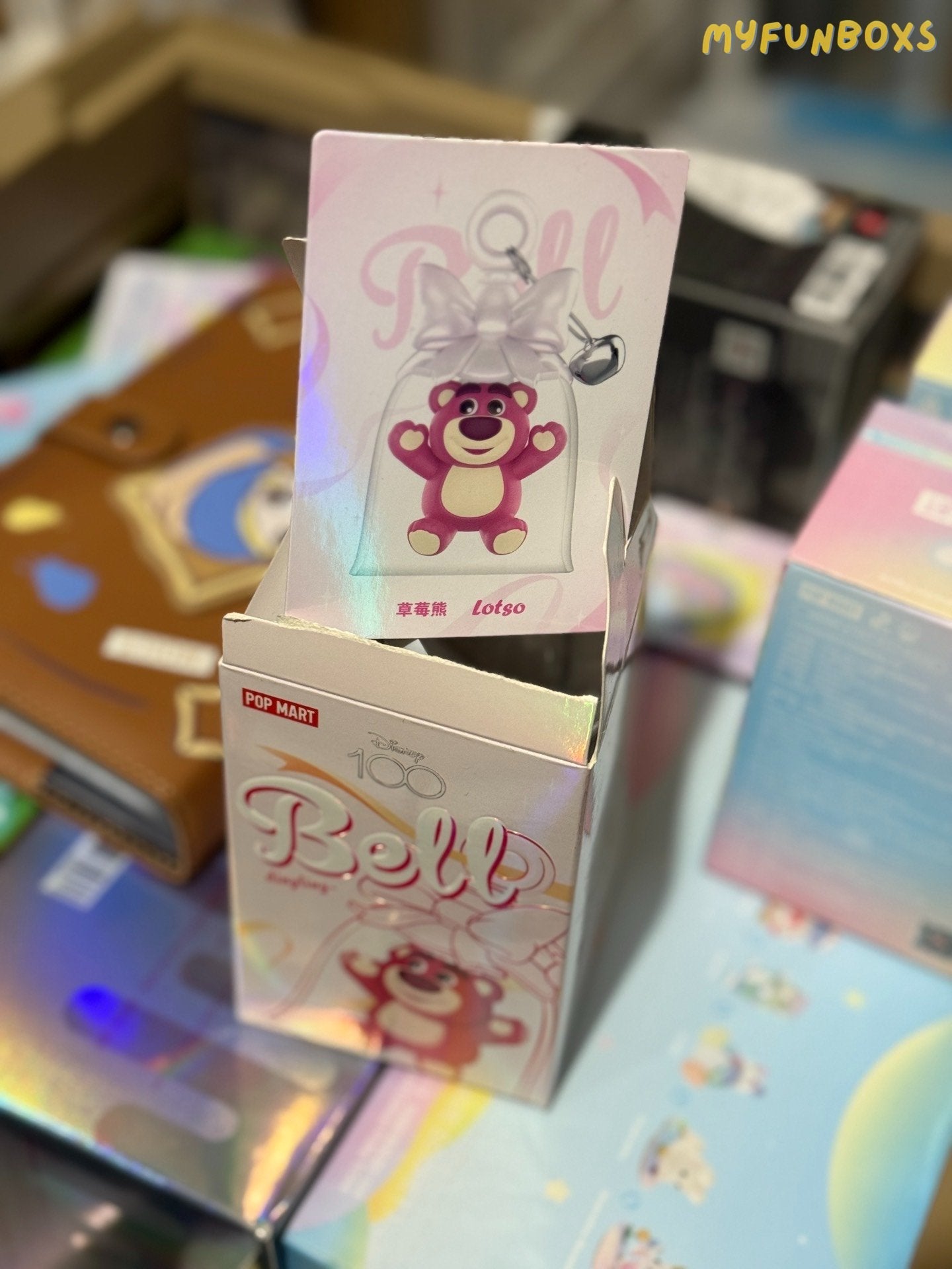 Pop Mart Disney 100th Anniversary Bell Series Strawberry Bear