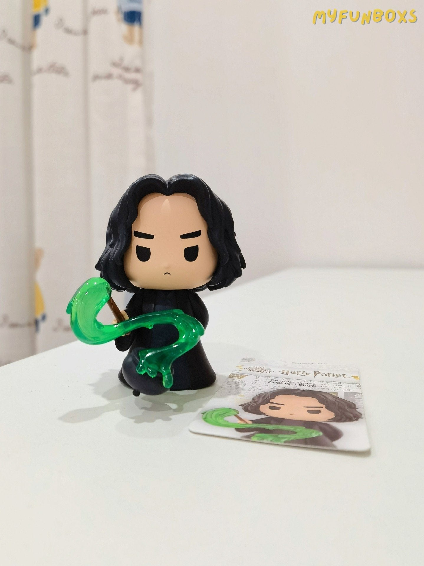 Pop Mart blind box Harry Potter magic props series Snape, with box and card, unboxed