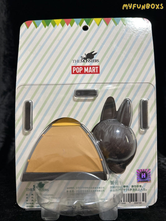 Pop Mart LABUBU CAMPING Carpa Edición Limitada STS Etiqueta Colgante ¡Nueva!