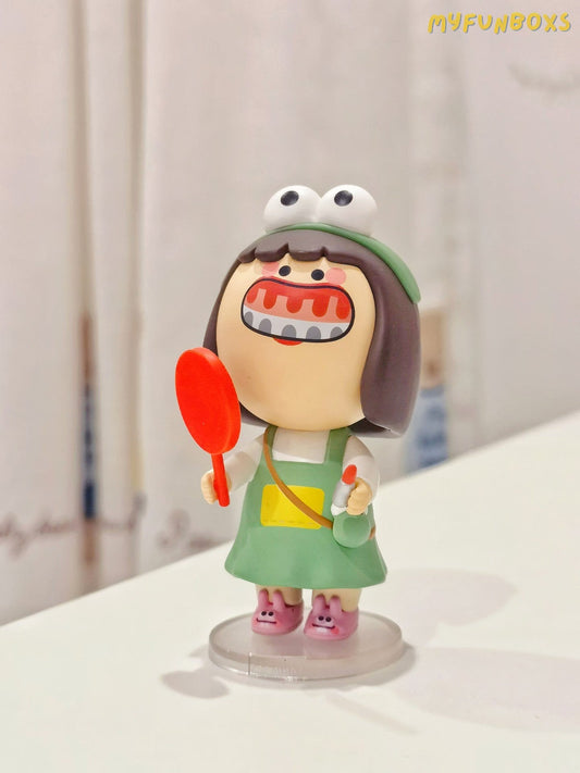 Pop Mart blind box, Gum Monster and Sad Monster series, unpacking the box and bag.