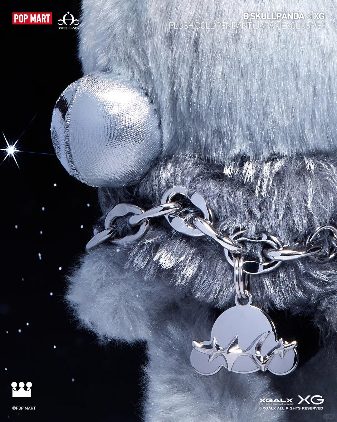 SKULLPANDA XG Plush Doll Pendant Japan Exclusive