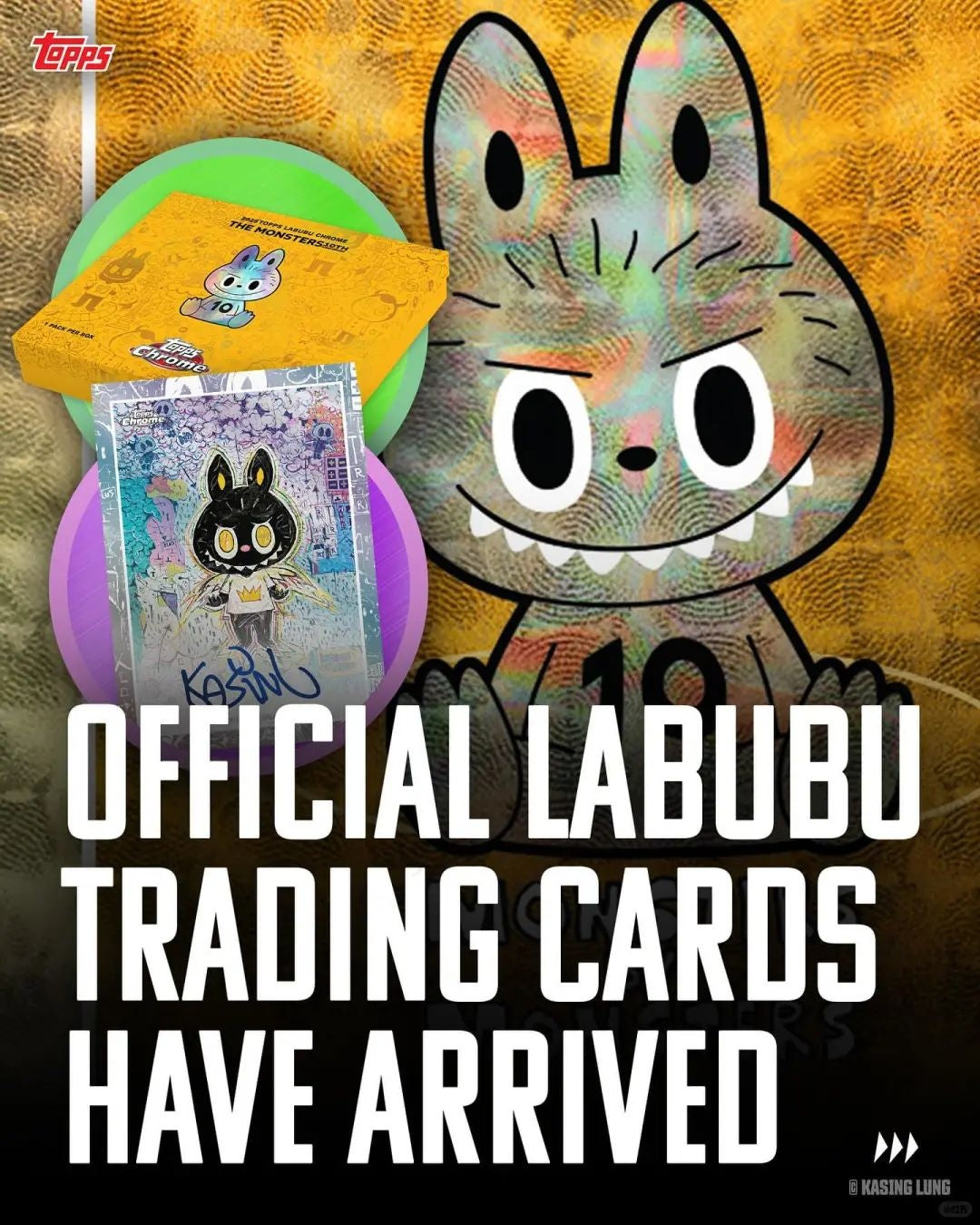 Topps X LABUBU Chrome Series Collectible Cards (PRE-ORDER)