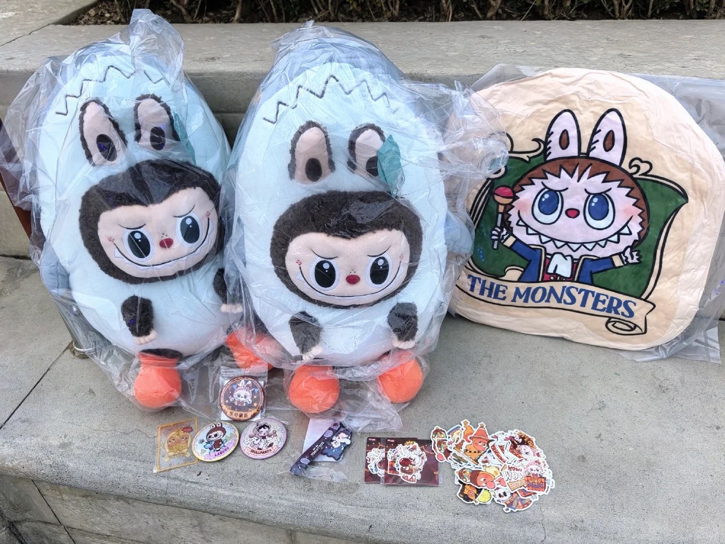 Labubu Shark Plush Pillow, Pop Mart Theme Park Limited Edition