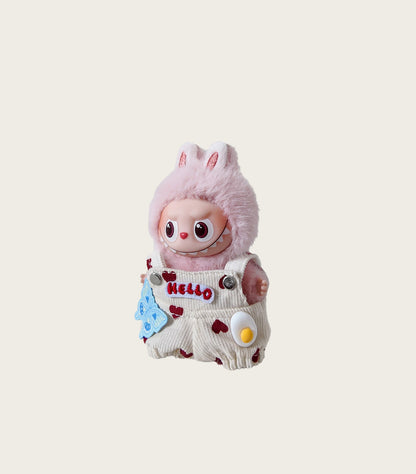 Mini labubu doll clothes cute costumes (doll not included)