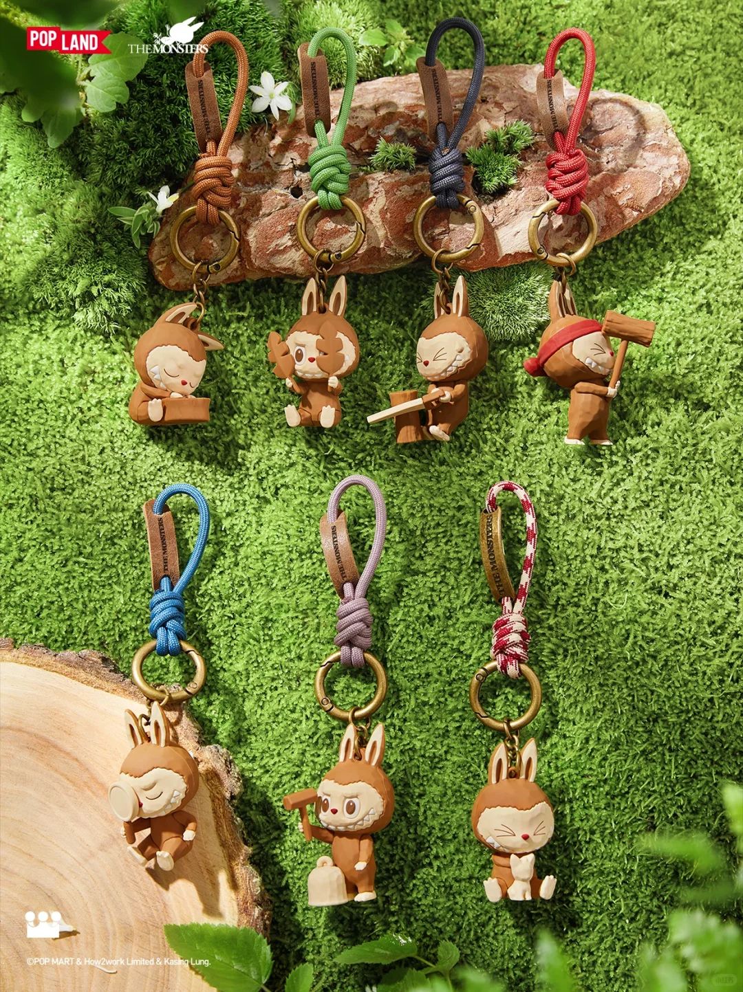 LABUBU Woodworking Series Keychain Blind Box (Pop Mart Park Limited)