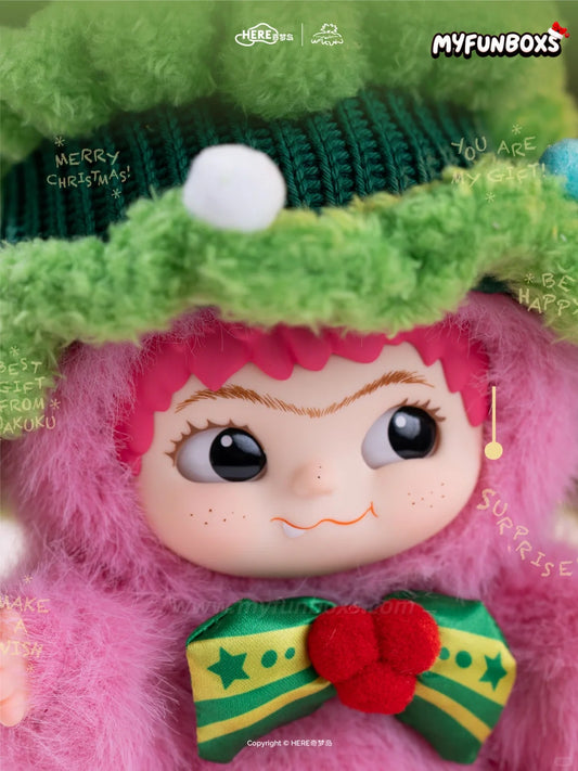 WAKUKU Santa Cutie in Pink Series Vinyl Plush Limited Doll