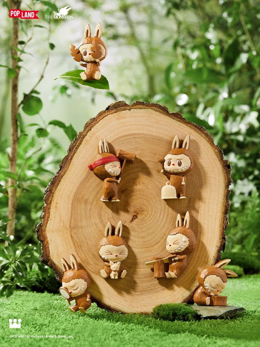 LABUBU Woodworking Series Fridge Magnet Blind Box (Pop Mart Park Exclusive)