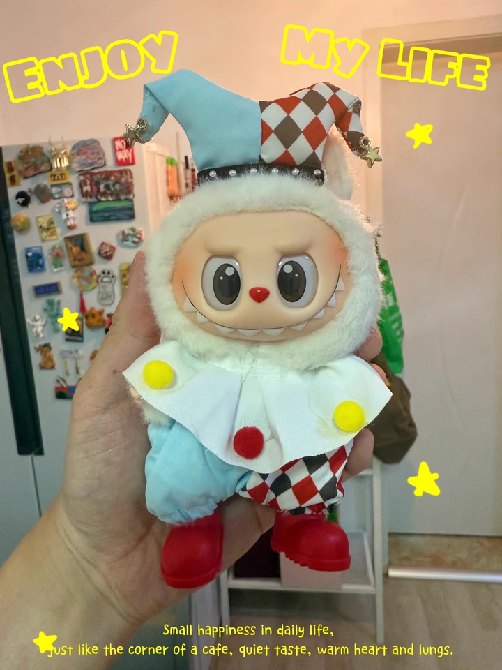 labubu circus clown clothes
