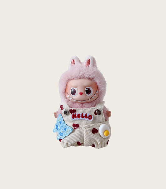 Mini labubu doll clothes cute costumes (doll not included)