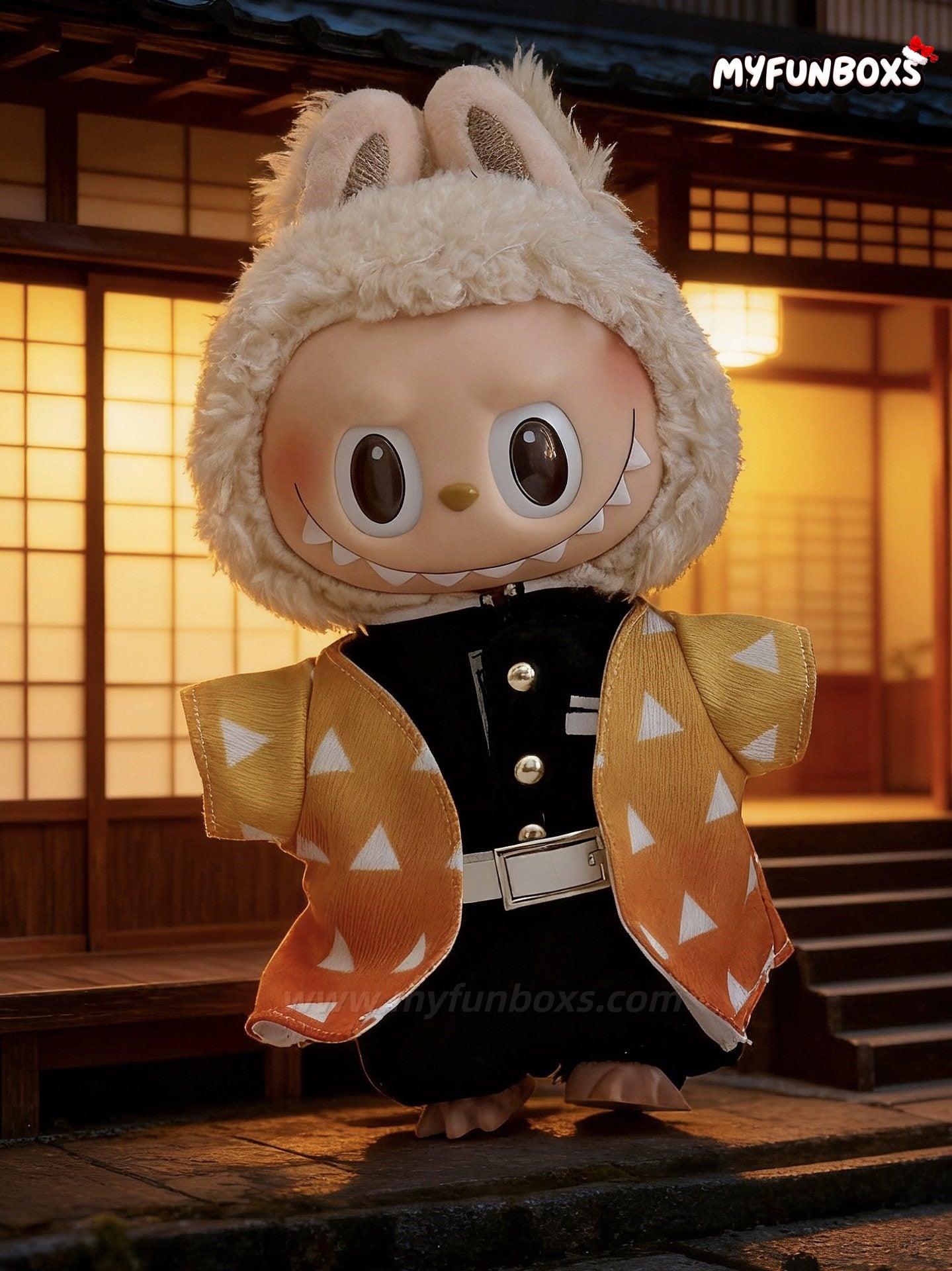 Demon Slayer Outfit Set for LABUBU Zenitsu Agatsuma