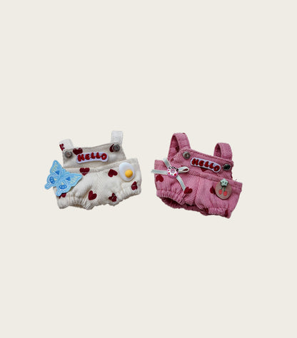 Mini labubu doll clothes cute costumes (doll not included)