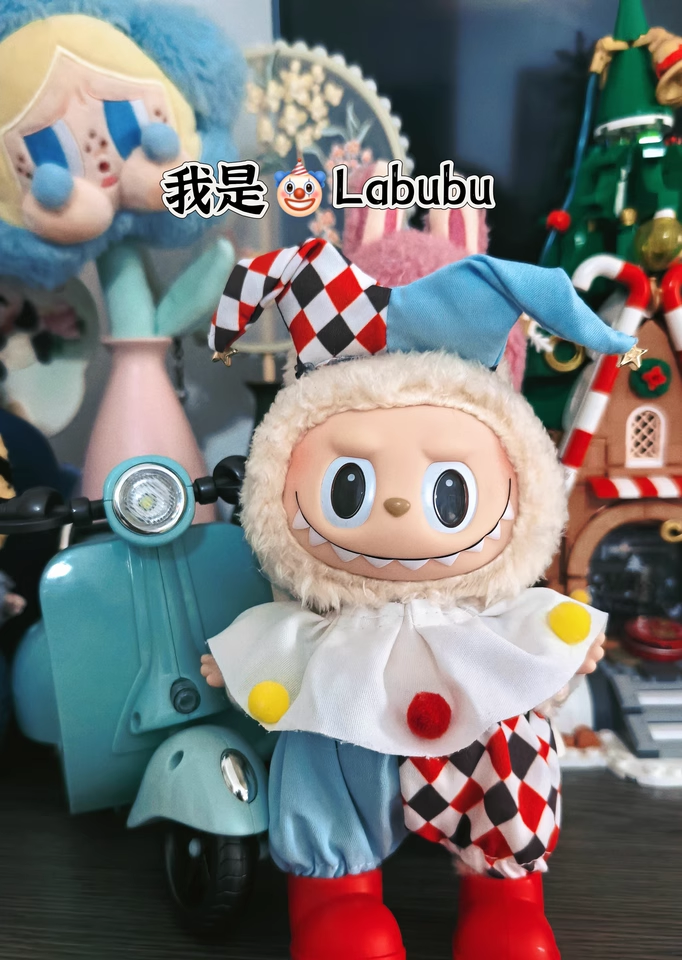 labubu circus clown clothes